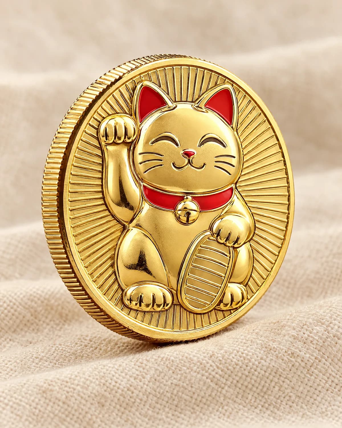 招き猫 金運コイン